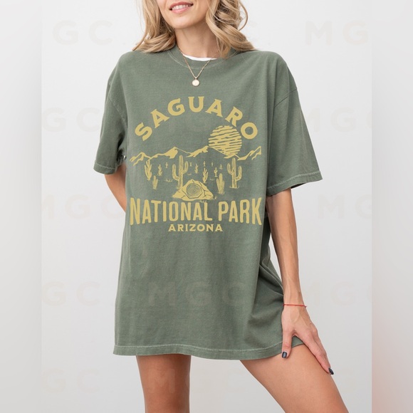 Comfort Colors Saguaro National Park Tee Shirt - Picture 4 of 10